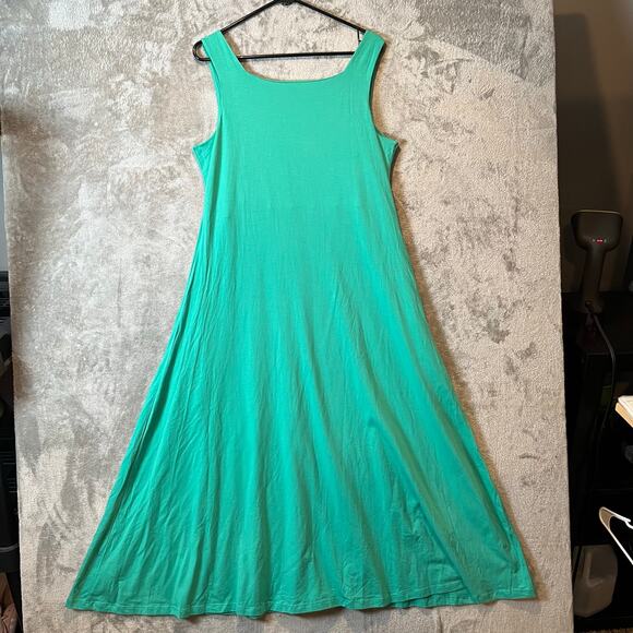 Peruvian Connection Women’s Sleeveless Scoop Neck Pima Cotton Jersey Dress Large - Picture 5 of 8